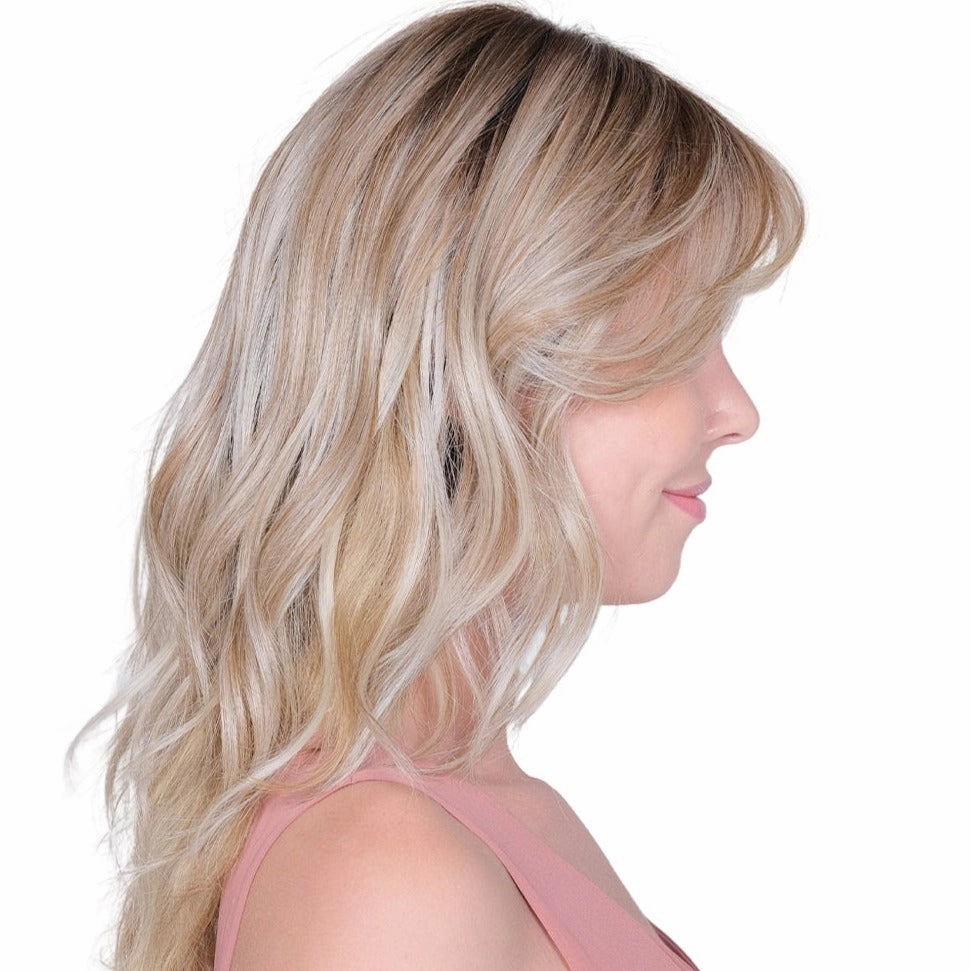 Lace Front Mono Topper Peerless 16" - Caf Collection by BelleTress