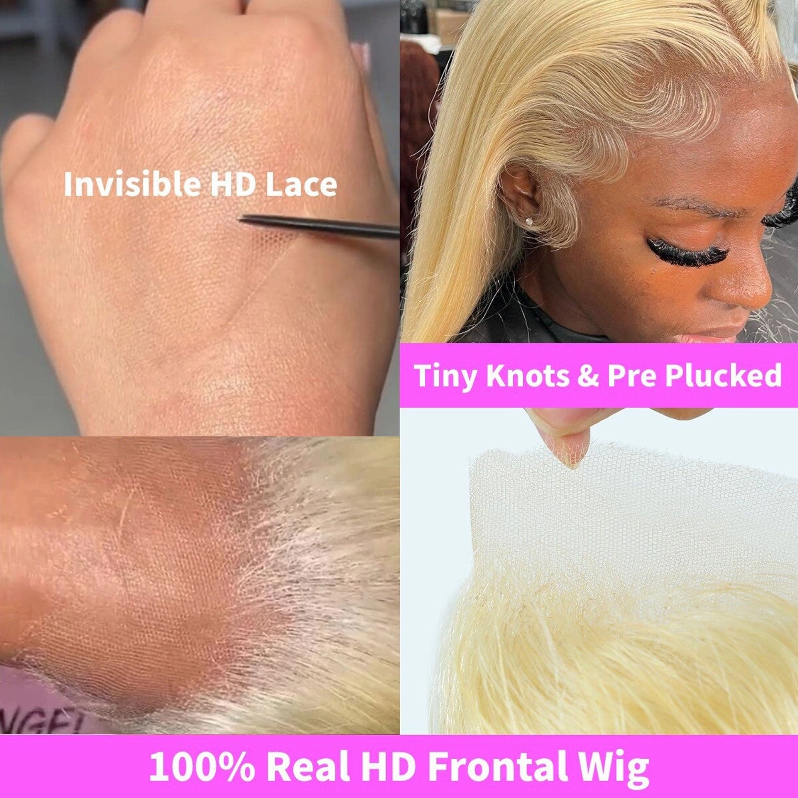 Mikayla | 13x6 HD Lace 613 Blonde Human Hair Lace Wig | Body Wave