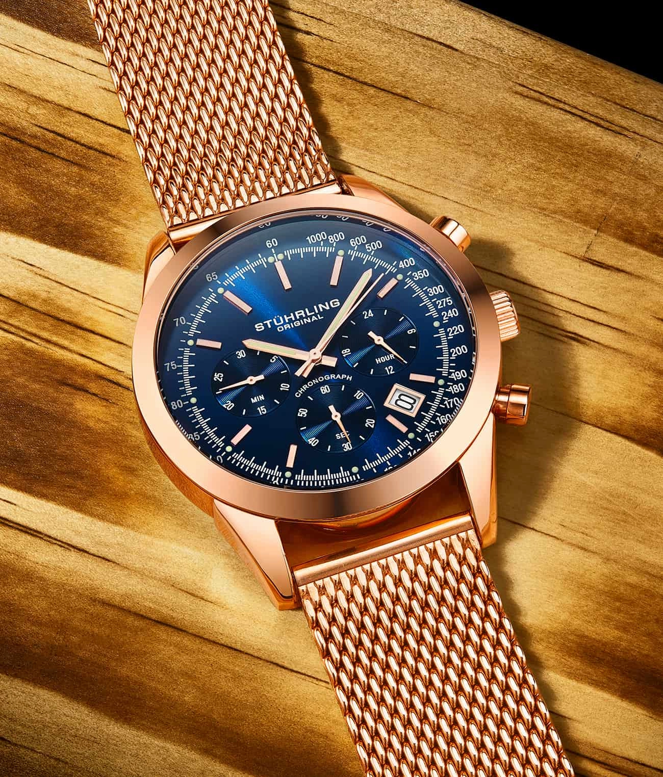Preston 3975 Quartz 44mm Chronograph
