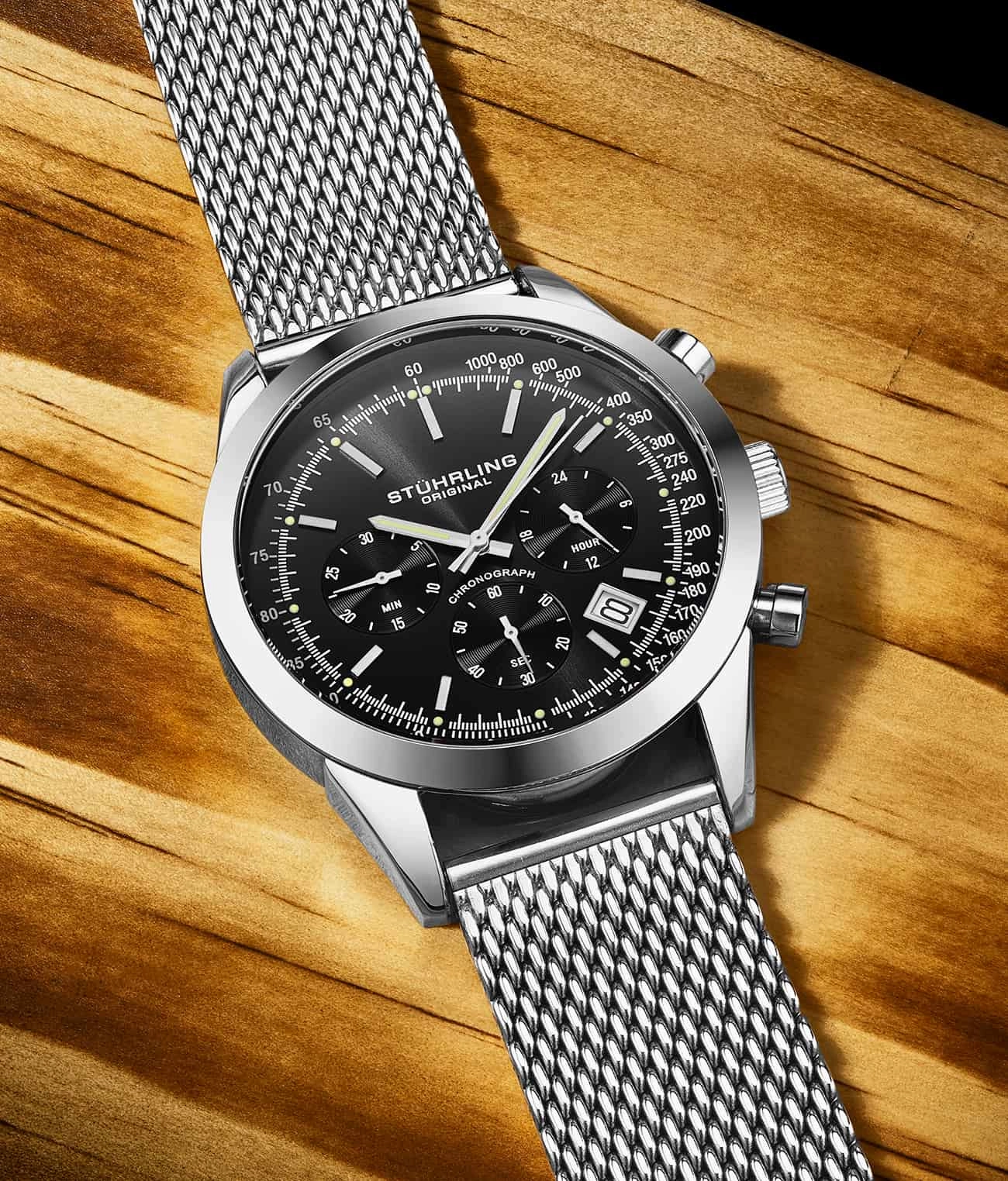 Preston 3975 Quartz 44mm Chronograph