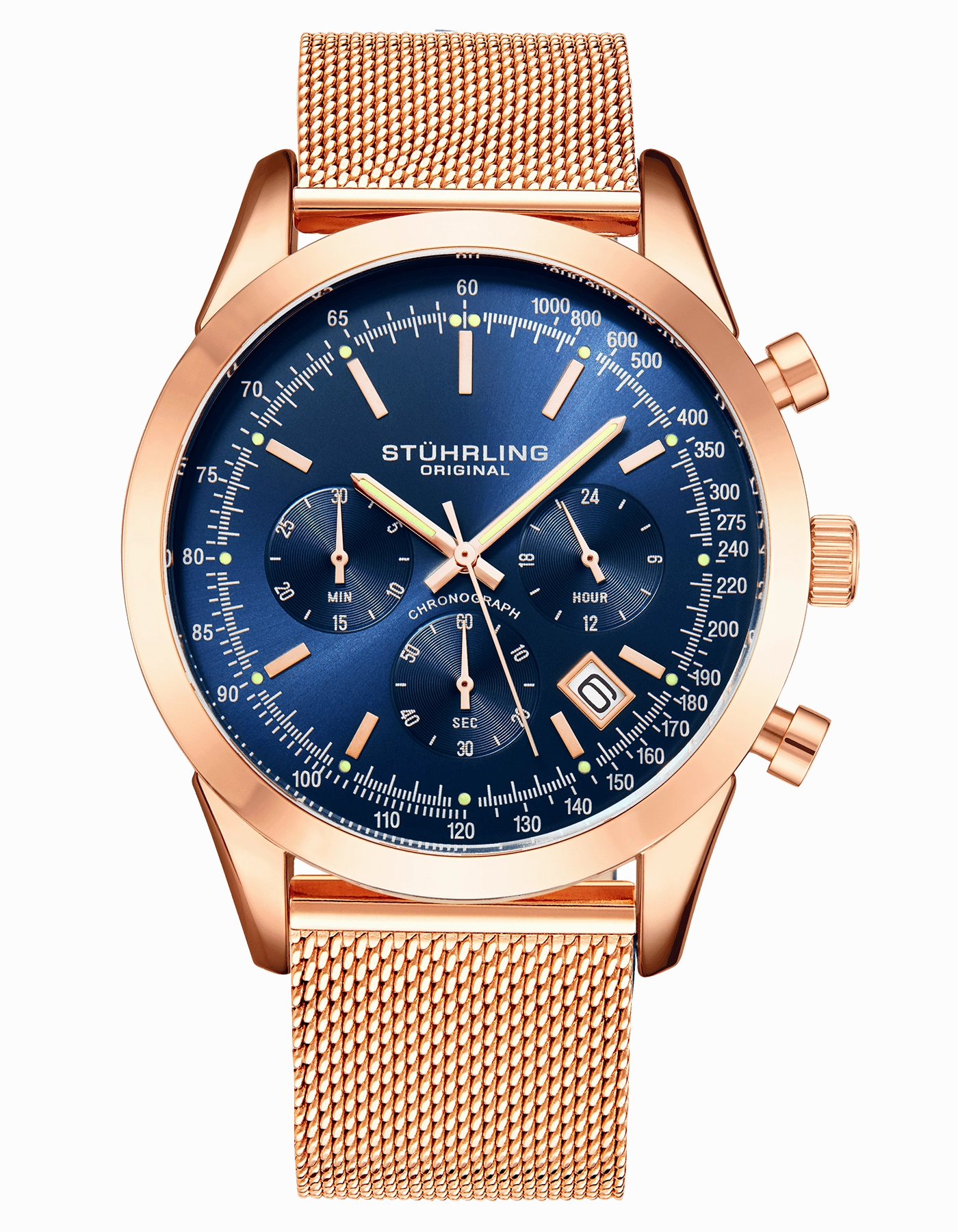 Preston 3975 Quartz 44mm Chronograph