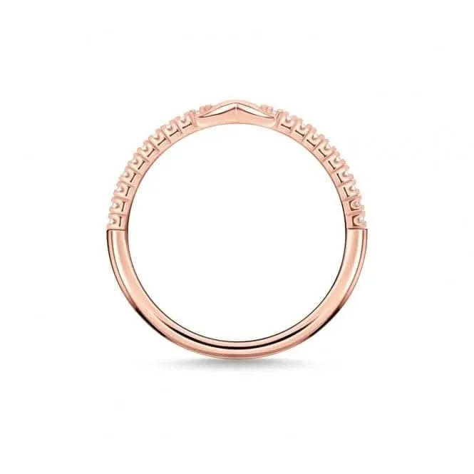 Rose Gold Zirconia Infinity Ring TR2322-416-14 Thomas Sabo Rings