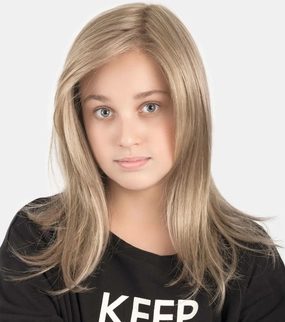 Sara Part Monofilament Lace Front Childrens Wig From The Ellen Wille Wigs For Power Kids Collection