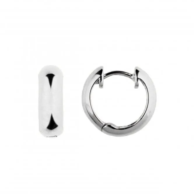 Solid Plain 15mm Hoop Earrings 66847HP Dew Jewellery