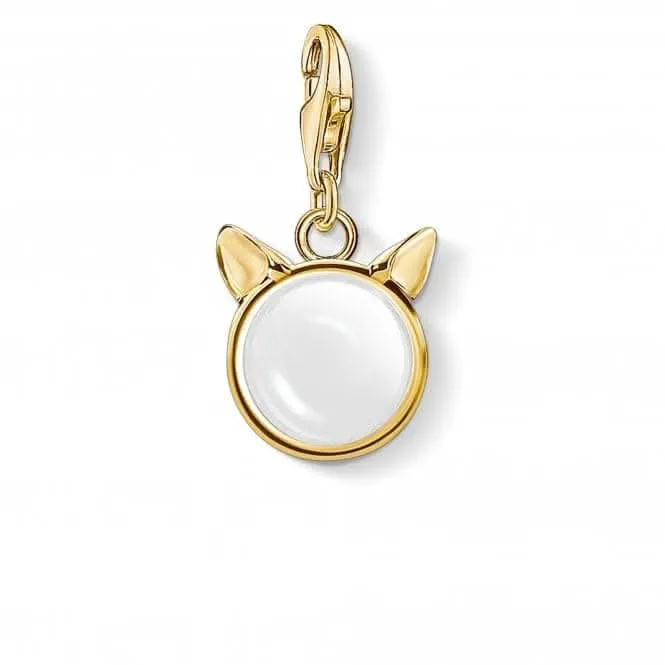 Sterling Silver Cats Ears Gold Charm Pendant 1841-413-14 Thomas Sabo Collectable Charms