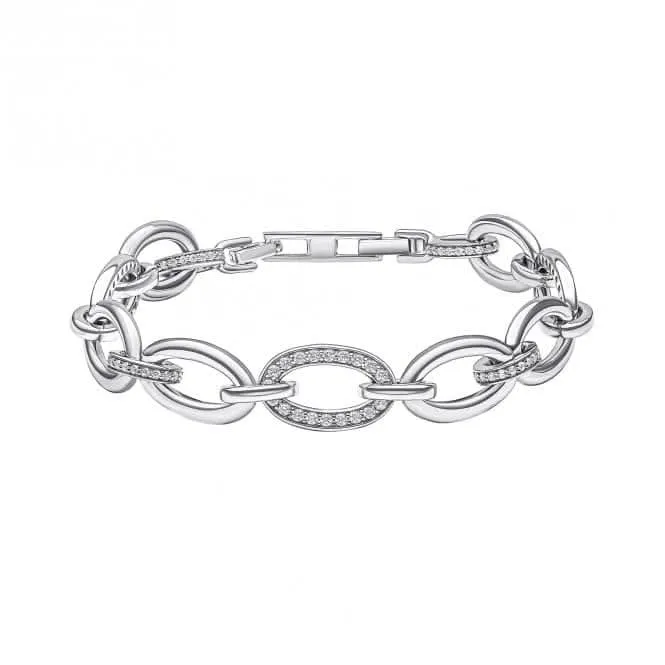 Sterling Silver Clear Cubic Zirconia Bracelet B5478 Diamonfire Jewellery