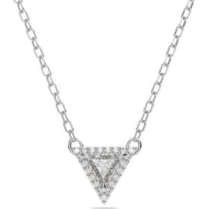 Swarovski Jewellery Swarovski Ortyx Rhodium Plated White Crystal Triangle Pendant