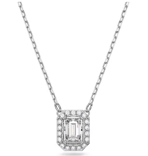 Swarovski Jewellery Swarovski Una Rhodium Plated Crystal Octagon Necklace