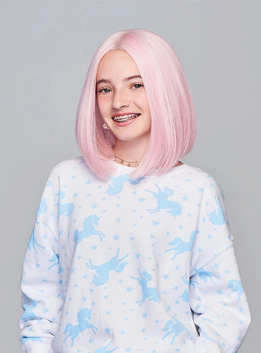 Sweetly Pink Wig from Kidz by Hairdo. | Lace Front | Mono Part | Heat Friendly Synthetic