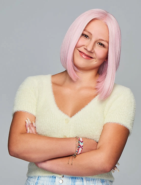 Sweetly Pink Wig from Kidz by Hairdo. | Lace Front | Mono Part | Heat Friendly Synthetic