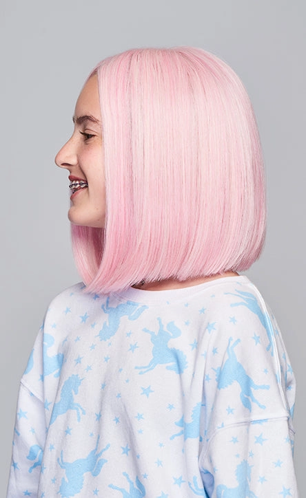 Sweetly Pink Wig from Kidz by Hairdo. | Lace Front | Mono Part | Heat Friendly Synthetic