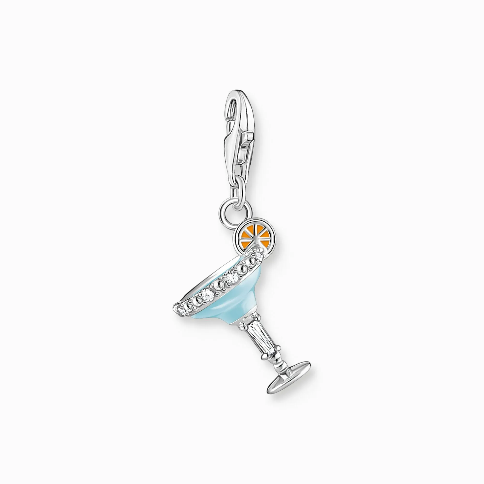 Thomas Sabo Jewellery Thomas Sabo Charm Club Sterling Silver Blue Cocktail Charm
