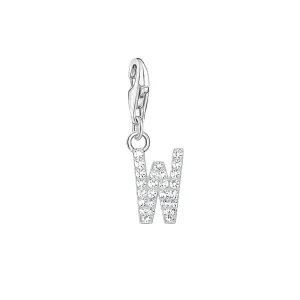 Thomas Sabo Jewellery Thomas Sabo Charmista Sterling Silver Letter W Charm Pendant