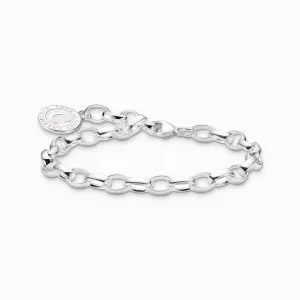 Thomas Sabo Jewellery Thomas Sabo Sterling Silver Charmista Member Charm Bracelet with White Coin