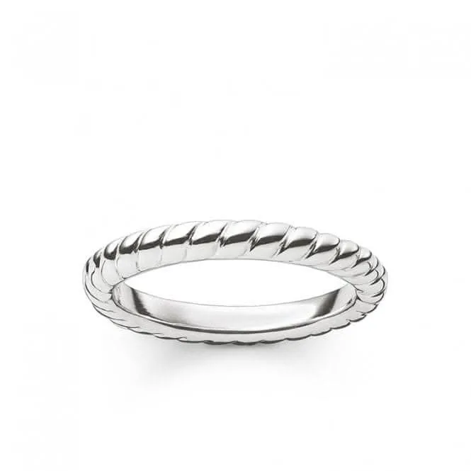 Thomas Sabo Silver Cord Look Ring TR1978-001-12 Thomas Sabo Rings