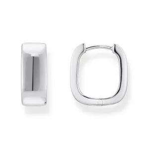 Thomas Sabo Silver Jewellery Thomas Sabo Sterling Silver Essential Angular 16mm Hoop Earrings