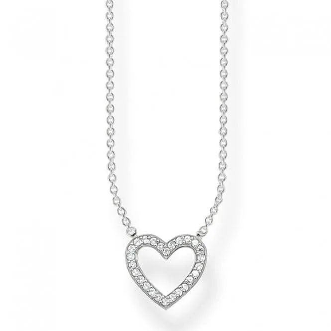 Thomas Sabo Sterling Silver Open Heart Necklace KE1554-051-14 Thomas Sabo Necklaces