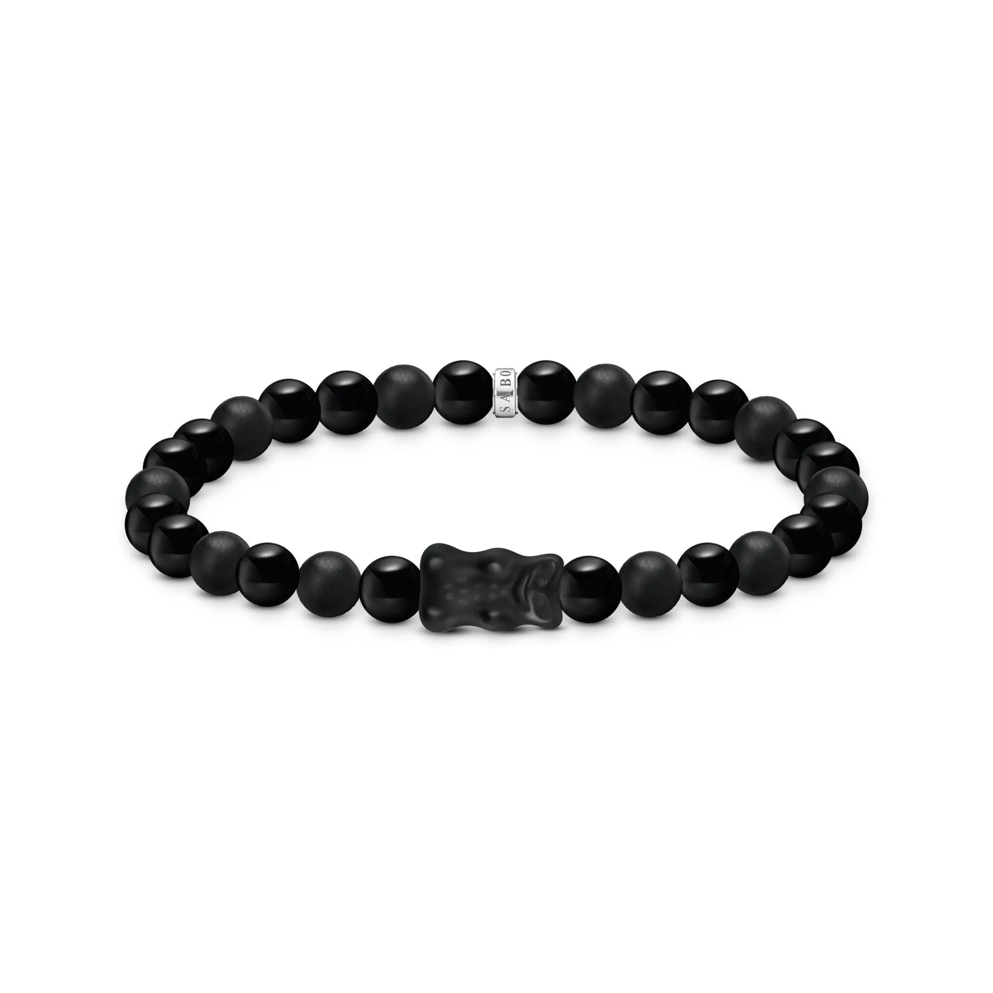 Thomas Sabo Womens Bracelets Bead Bracelet with Black Goldbear
