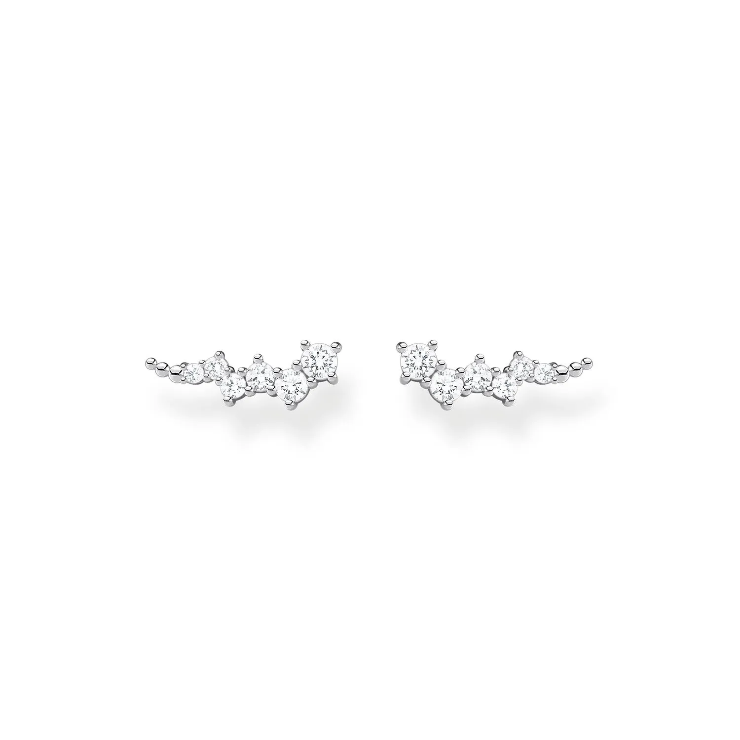 Thomas Sabo Womens Earrings Ear Climber White Stones