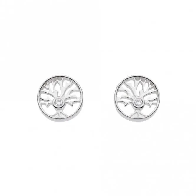 Tree of Life Small Zirconia Stud Earrings 38001CZ Dew Jewellery