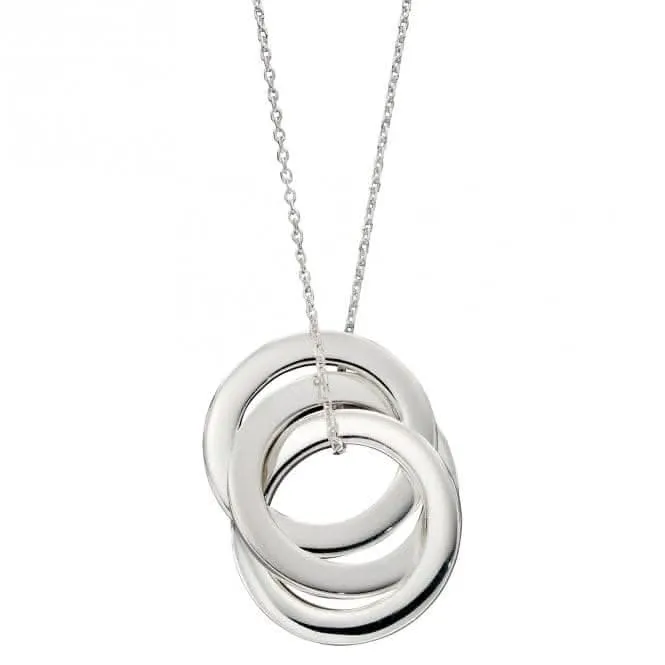 Triple Interlinked Circles Necklace N4454 Beginnings Jewellery